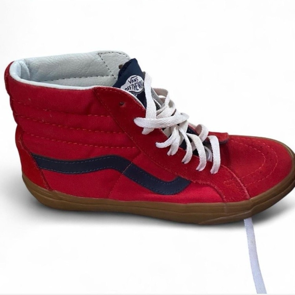 Vans Red and Navy High-Tops
